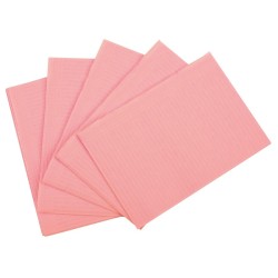 Serviettes plastifiées bleues 33x48 cm x 500 Serviettes plastifiées bleues 33x48 cm x 500