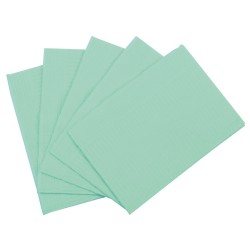 Serviettes plastifiées bleues 33x48 cm x 500 Serviettes plastifiées bleues 33x48 cm x 500