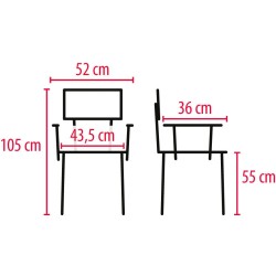 Chaise de douche & toilette CLEAN