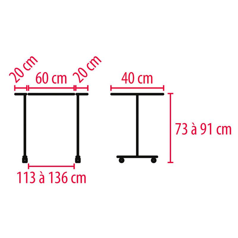 Table de lit pont Easy Bridge