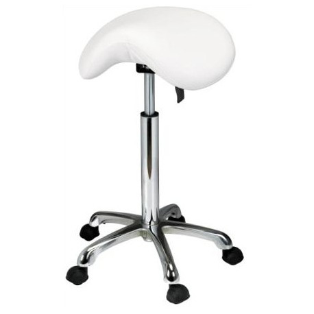 Tabouret ergonomique, selle de cheval à roulettes réglable en