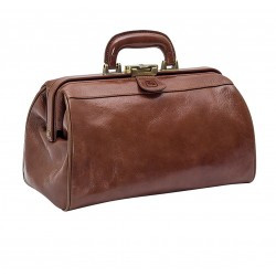 Mallette Médecin cuir CLASSYS, Marron