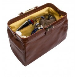 Mallette Médecin cuir CLASSYS, Marron Mallette Médecin cuir CLASSYS, Marron