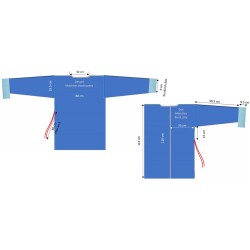 Surblouse antisalissure polyester lavable Taille unique Surblouse antisalissure polyester lavable Taille unique