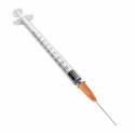 Kit vaccination seringue 1 ml + aiguille orange 25G