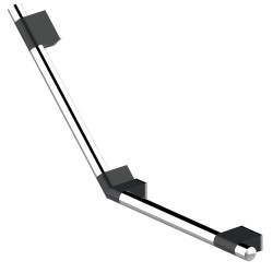 Barre d’appui ONYX finition DUO BLACK Barre d’appui ONYX finition DUO BLACK