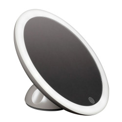 Miroir sans fil à ventouse détachable à LED