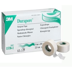Sparadrap tissé blanc 3M™ DURAPORE™ Sparadrap tissé blanc 3M™ DURAPORE™