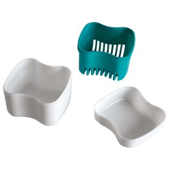 Boîte à dentier avec panier Boîte à dentier avec panier