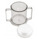 TASSE PLASTIQUE TRANSPARENT 2 ANSES