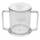 TASSE PLASTIQUE TRANSPARENT 2 ANSES