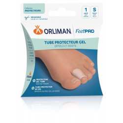 TUBE PROTECTEUR GEL ORTEILS ET DOIGTS ORLIMAN FEETPAD