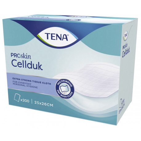 SERVIETTE DE TOILETTE TENA CELLDUK PROSKIN