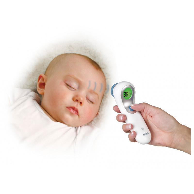 Braun Thermomètre Sans Contact + Frontal, NTF3000