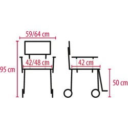 Fauteuil de transfert pliant Bobby