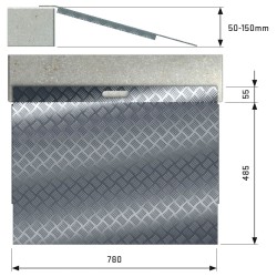 Rampe de seuil fixe aluminium SECUCARE