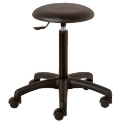 Tabouret laqué sur roulettes Tabouret laqué sur roulettes