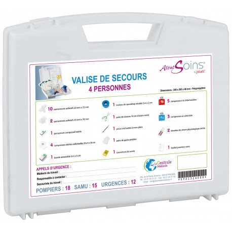 Valise de secours JOLETI 4 personnes