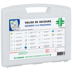 Valise de secours bâtiment 4 à 6 personnes