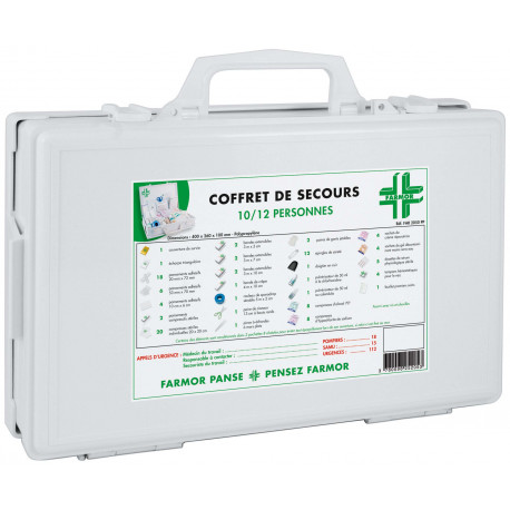 Trousse de secours FARMOR Multirisques 5 à 10 pers