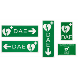 Panneaux de signalisation pour défibrillateur