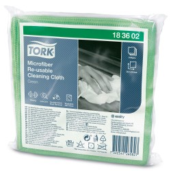 Chiffon de nettoyage microfibre réutilisable Tork Chiffon de nettoyage microfibre réutilisable Tork