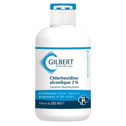 Chlorhexidine alcoolisée Gilbert | 125, 250 et 500 ml | Consomed Chlorhexidine alcoolisée Gilbert | 125, 250 et 500 ml | Consomed