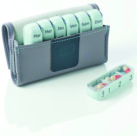 Boîte à pilules, boîte à pilules à 2 couches, armoire à pharmacie, boîte de  premiers secours