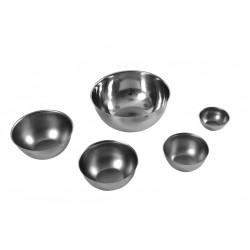 Cupule sans bec, inox, fond plat