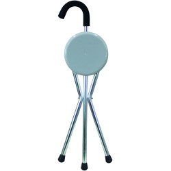 Canne tripode pliable avec siège Canne tripode pliable avec siège