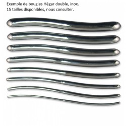 Bougie Hégar, double, inox