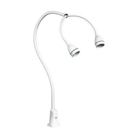 Lampe led HYDRA 6.5 W Bi-tête - bras flexible L.125 cm