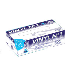 Gants vinyle non poudrés Medistock