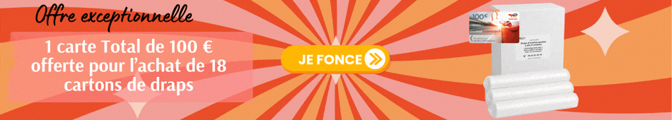 bannière drap d'examen gaufré